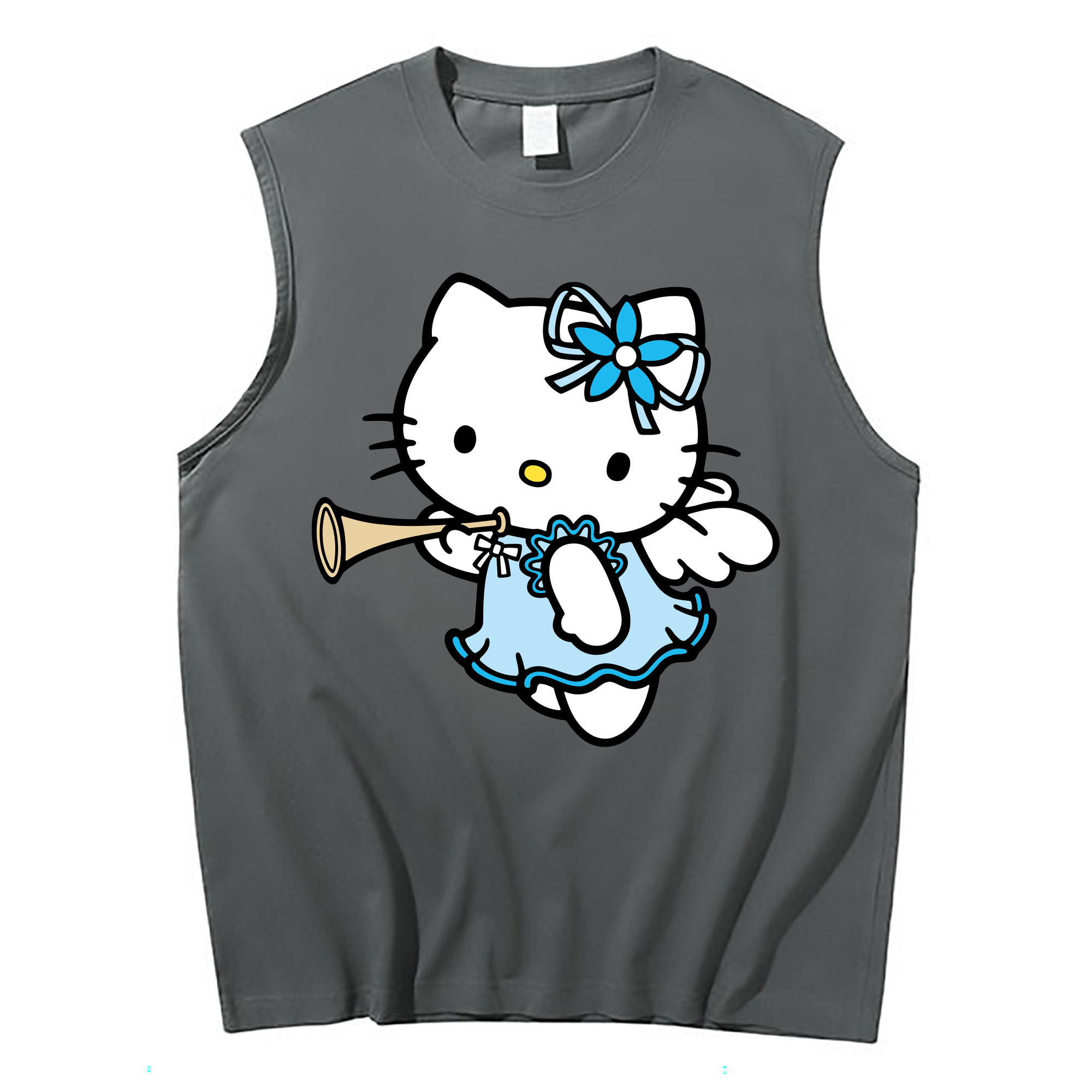 （画像用） Hello Kitty ハローキティ コットン100％タンクトップ（フロントプリント）